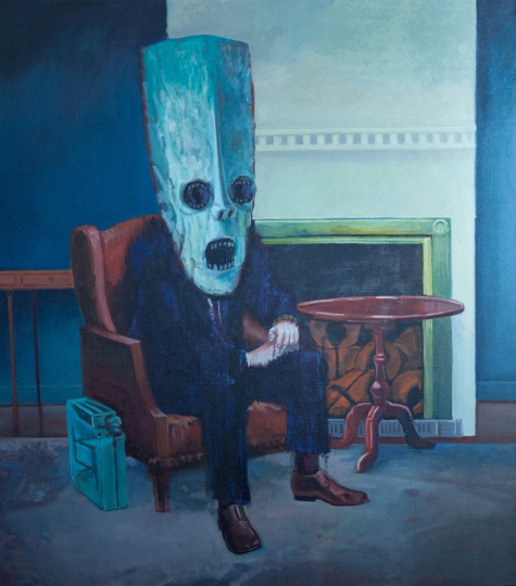 Anonüümse poliitiku portree - Portrait of an Anonymous Politician 2015 oil on linen 180x160cm